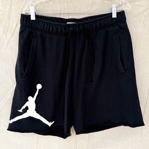 Jordan Jumpman Men's Black/White Fleece Shorts Size L